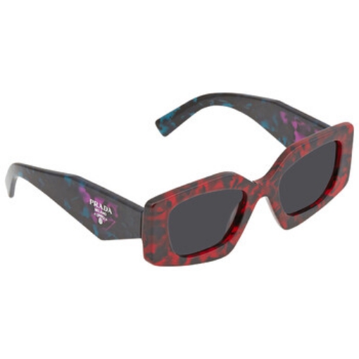 Picture of PRADA Dark Gray Irregular Ladies Sunglasses