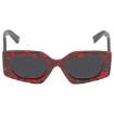 Picture of PRADA Dark Gray Irregular Ladies Sunglasses