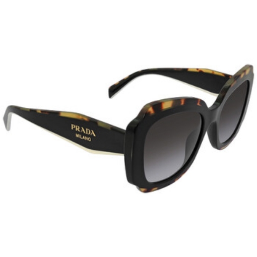 Picture of PRADA Dark Gray Irregular Ladies Sunglasses