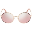 Picture of PRADA Dark Rose Mirror Round Ladies Sunglasses