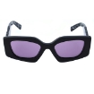 Picture of PRADA Dark Violet Mirrored Silver Internal Irregular Ladies Sunglasses