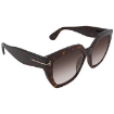 Picture of TOM FORD Gradient Roviex Square Ladies Sunglasses