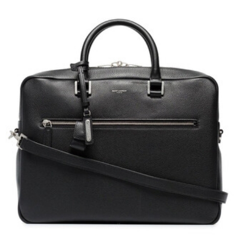 Picture of SAINT LAURENT Black Leather Briefcase