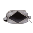 Picture of EMPORIO ARMANI Grey Logo-Embossed Leather Crossbody Bag