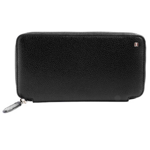 Picture of BALLY Girk Black Leather Travel Wallet