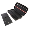 Picture of BALLY Girk Black Leather Travel Wallet