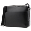 Picture of MONTBLANC Men's Black Logo Plaque Messenger Bag