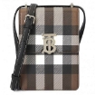 Picture of BURBERRY Men's Robin Check-pattern Bag in Brown