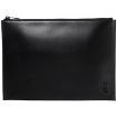 Picture of SAINT LAURENT Black Matte Leather Tiny Monogram Zip Tablet Holder
