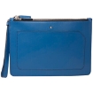 Picture of MONTBLANC Meisterstuck Urban Zip Clutch With Two Zips- Cobalt