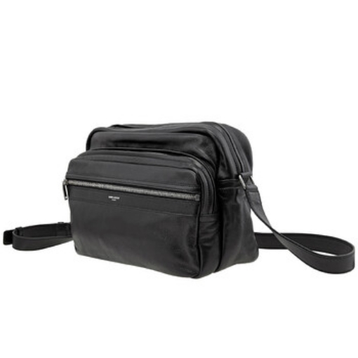 Picture of SAINT LAURENT Black Ysl Sid Messenger Bag