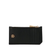 Picture of VERSACE Black Leather Medusa Plaque Zipped Card Case