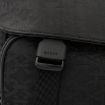 Picture of BALLY Black Monogram Logo Catch Messenger Bag