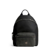 Picture of ROBERTO CAVALLI Men's Black Micro Studded Pocket Nylon Backpack