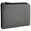 Picture of COACH L-zip Leather Card Case In Grey