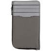 Picture of COACH L-zip Leather Card Case In Grey