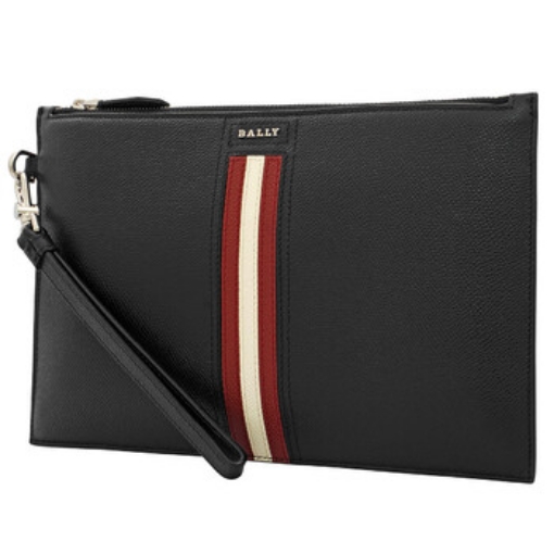 Picture of BALLY Men's Tenery Black Leather Clutch