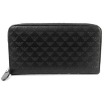 Picture of EMPORIO ARMANI Black Men's Ziparround Wallet