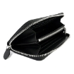 Picture of EMPORIO ARMANI Black Men's Ziparround Wallet