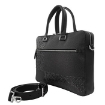 Picture of SALVATORE FERRAGAMO Black Gancini Leather Briefcase