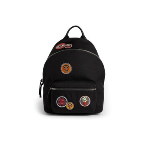 Picture of ROBERTO CAVALLI Black Lucky Symbols Backpack