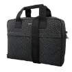 Picture of HUGO BOSS Black Monogram Print Italian-Fabric Document Case