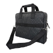 Picture of HUGO BOSS Black Monogram Print Italian-Fabric Document Case