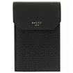 Picture of BALLY Men's Boyd Black Leather Phone Wallet With Neck Strap