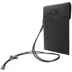 Picture of BALLY Men's Boyd Black Leather Phone Wallet With Neck Strap