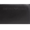 Picture of EMPORIO ARMANI Black Logo-Embossed Leather Crossbody Bag