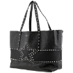 Picture of JIMMY CHOO Pimlico Star Studded Leather Tote Bag In Black