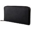 Picture of COACH Black Men's Accordion Wallet In Crossgrain Leather