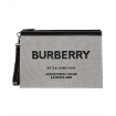 Picture of BURBERRY Horseferry Print Canvas And Leather Zip Pouch