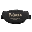 Picture of ALEXANDER MCQUEEN Men's Black / Off White Graffiti Belt Bag