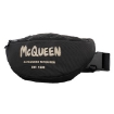 Picture of ALEXANDER MCQUEEN Men's Black / Off White Graffiti Belt Bag