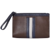 Picture of BALLY Men's Haig Leather Clutch Bag In Ebony