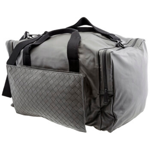 Picture of BOTTEGA VENETA Men's Leather Duffle Bag In Grey