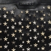 Picture of JIMMY CHOO Men's Leather Clutch bag Biker Black/Silver Derek Stars