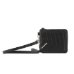 Picture of BALENCIAGA Black Grained Calfskin Zip Wallet With Strap