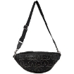 Picture of JIMMY CHOO Men's Kirt Star Studded Belt Bag in Black/Silver