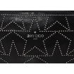 Picture of JIMMY CHOO Men's Kirt Star Studded Belt Bag in Black/Silver