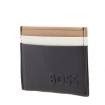 Picture of HUGO BOSS Signature Stripe Grained-Leather Card Holder