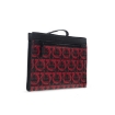 Picture of SALVATORE FERRAGAMO Gancini Clutch In Black/Nail Polish Red