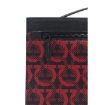 Picture of SALVATORE FERRAGAMO Gancini Clutch In Black/Nail Polish Red