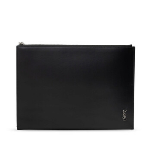 Picture of SAINT LAURENT Matte Leather Tiny Monogram Zip Tablet Holder