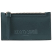 Picture of ROBERTO CAVALLI Men's Petrol Leather Firenze Card Case