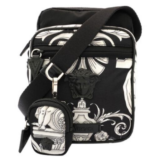 Picture of VERSACE Men's La Medusa Silver Baroque Crossbody Bag