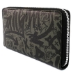 Picture of BALLY Balen Graffiti Print Leather Zip Around Wallet