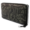 Picture of BALLY Balen Graffiti Print Leather Zip Around Wallet