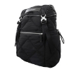 Picture of EMPORIO ARMANI Men's Black Logo Patch Quilted Backpack